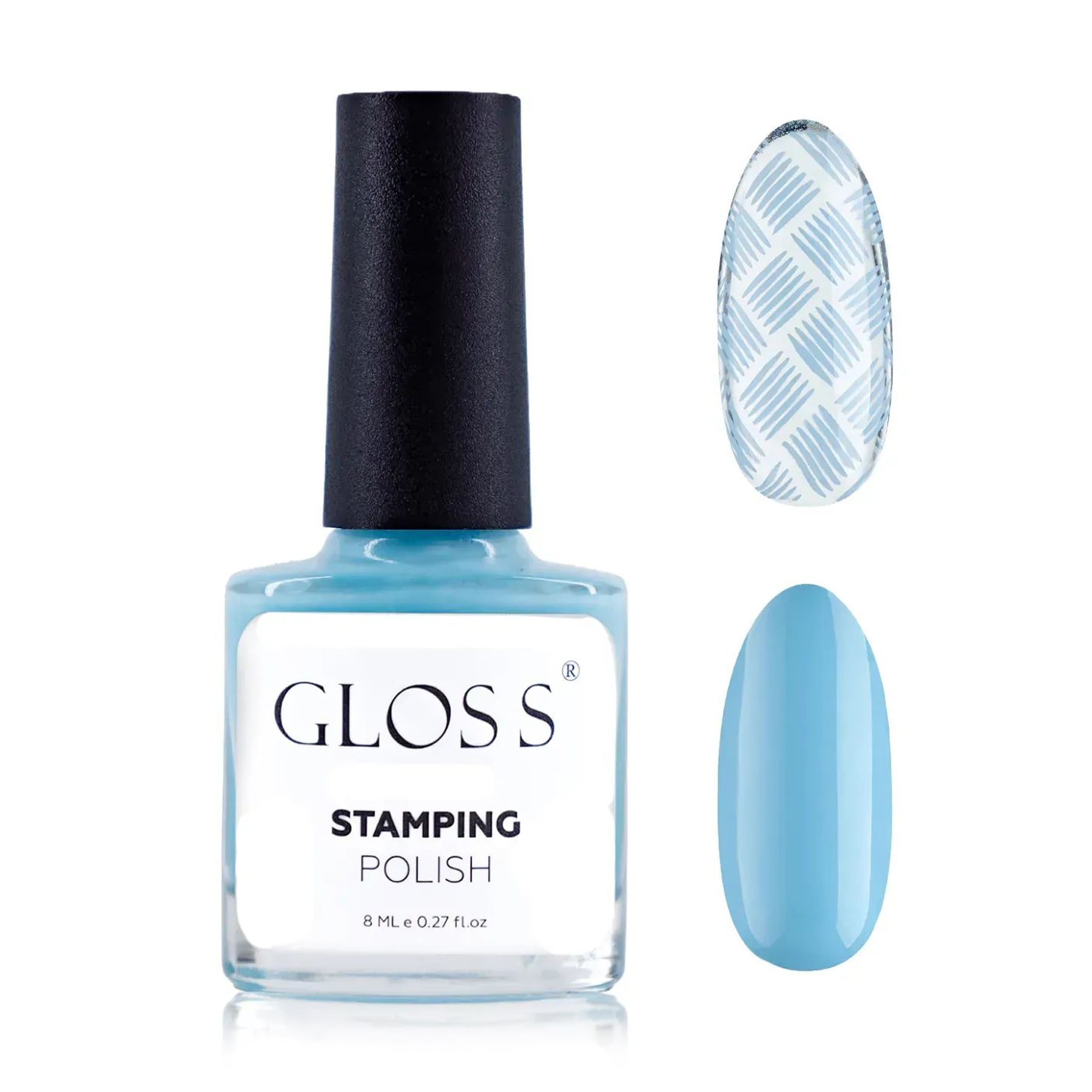 Лак для стемпінгу Gloss Stamping Polish 05 Небесний, 8 мл